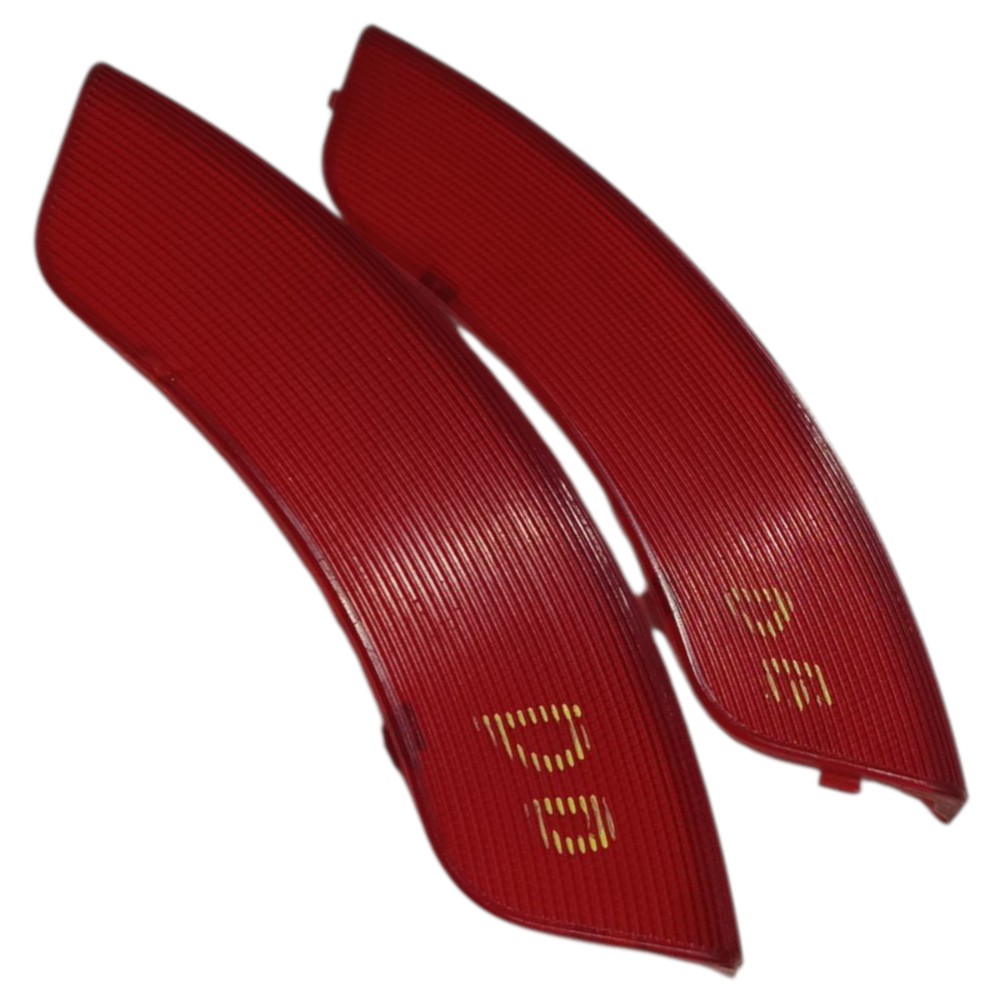 Par Refletor Olho Gato Forro Porta Dianteira Gm Captiva 2010 Vermelho 2
