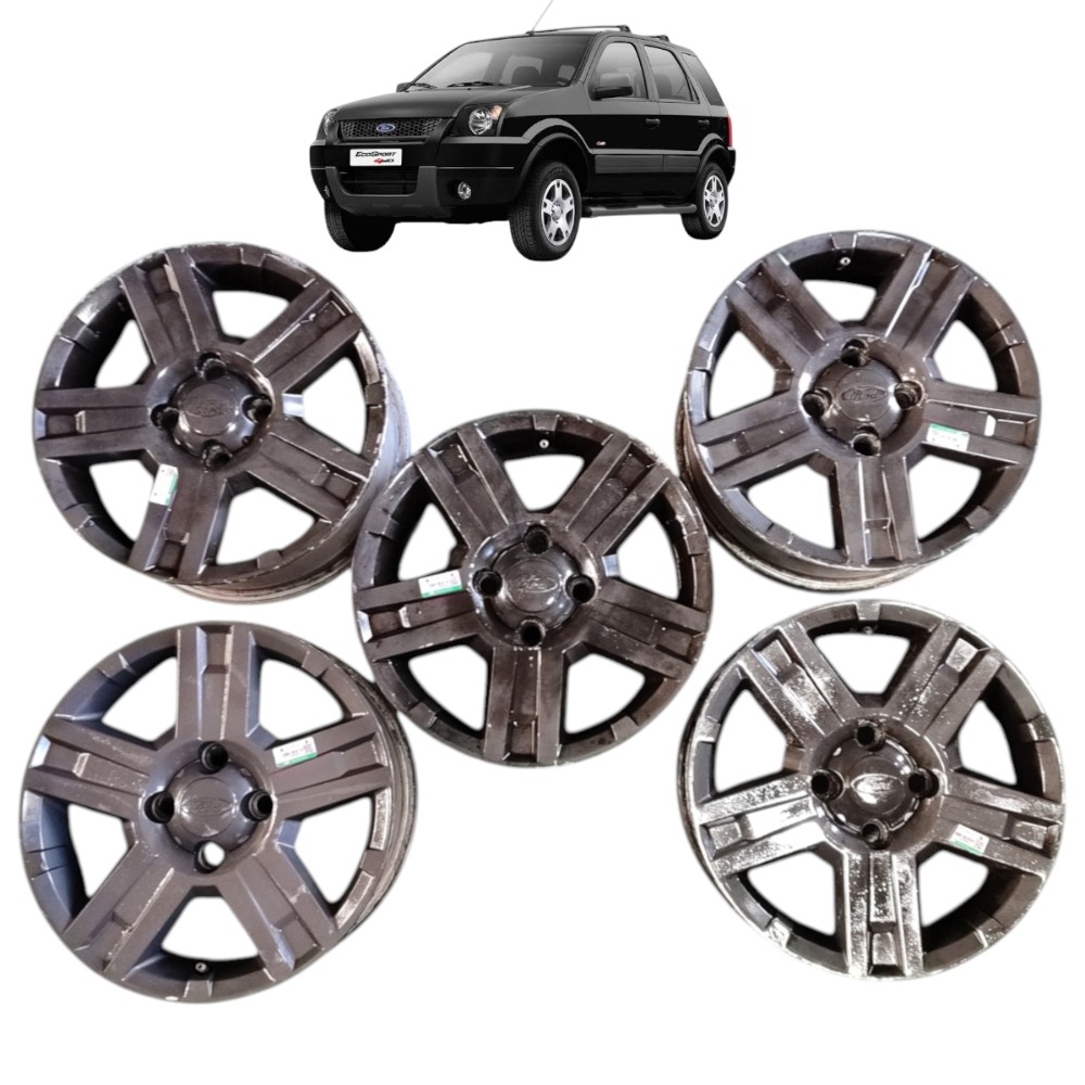 Jogo Roda Aro 15 4×108 Ford Ecosport Com Riscos 5 Unidades