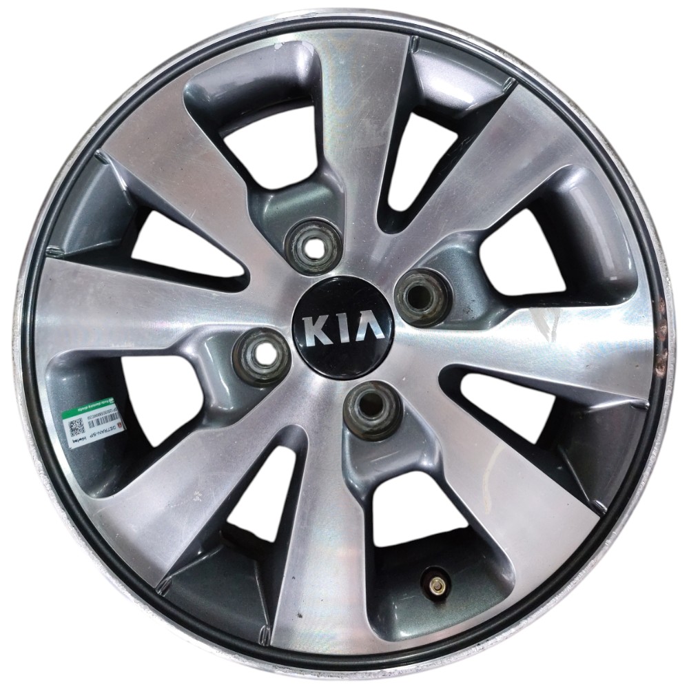 Jogo Roda Liga Leve Aro 14 4×100 Kia Picanto 2016 Detalhes Grafite 5