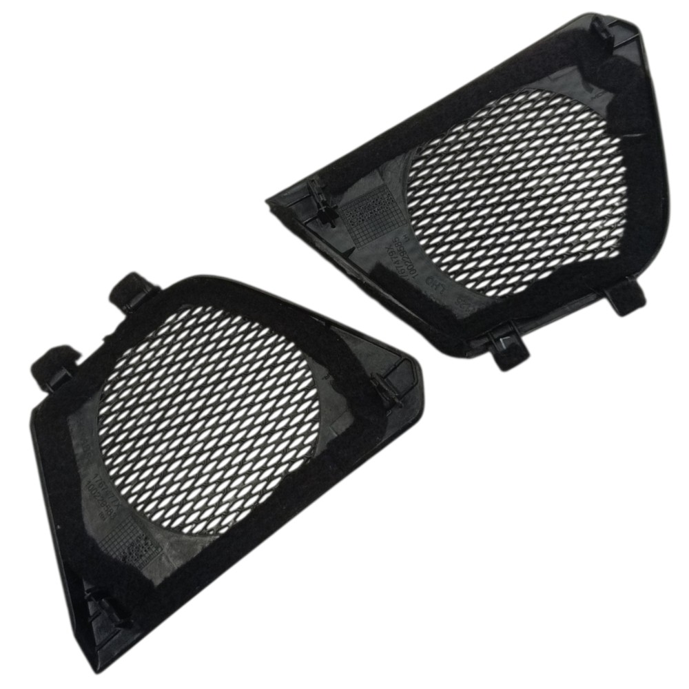 Par Tela Alto Falante Painel Fiat Toro 2021 2020 2019 2018 Preto 4