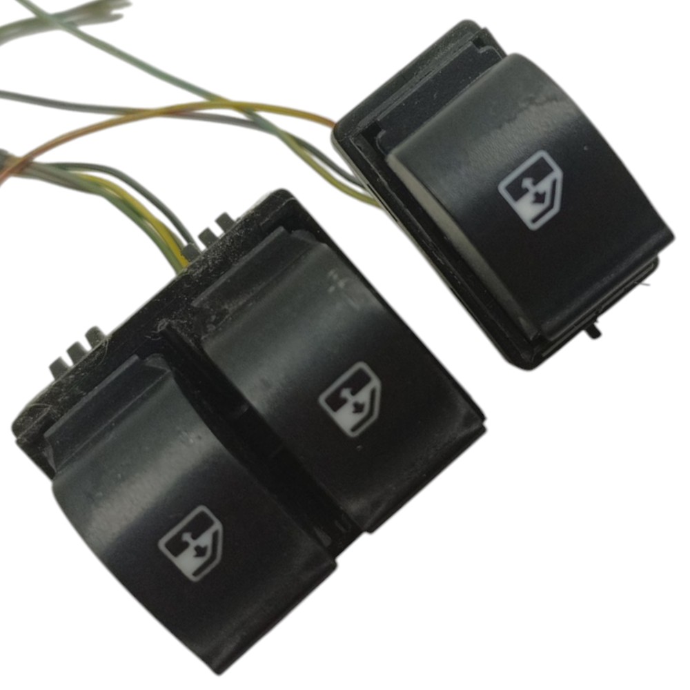 Kit Botão Vidro Elétrico Dianteiro Fiat Idea 2013 2014 2015 2