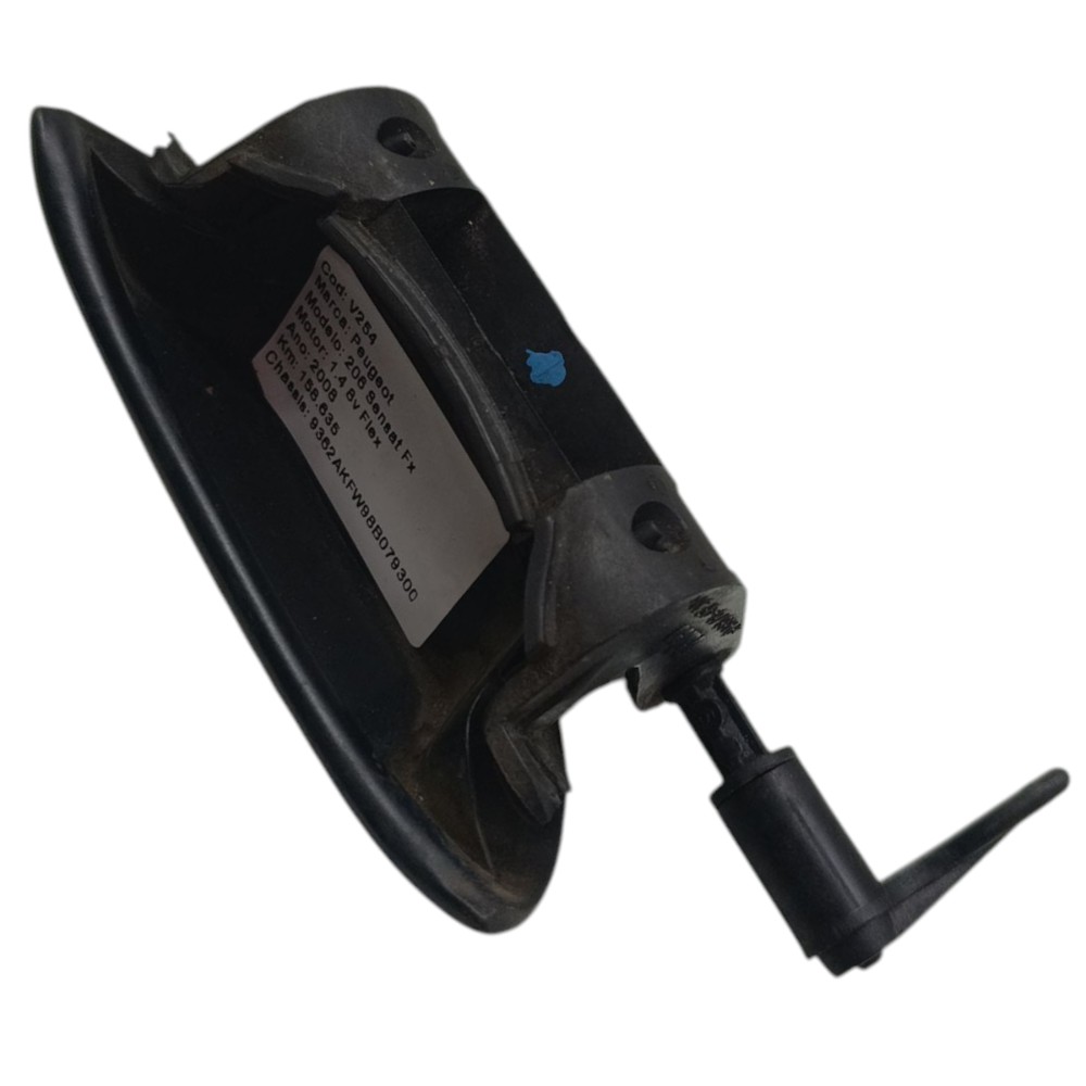 Maçaneta Externa Porta Traseira Direita Peugeot 206 2008 09 Preto Traseira 3