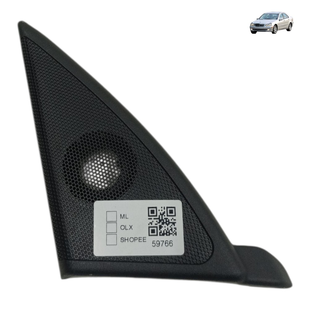 Moldura Esquerda Tweeter Mercedes C230k 2003 2004 2005 2006 Preto 1