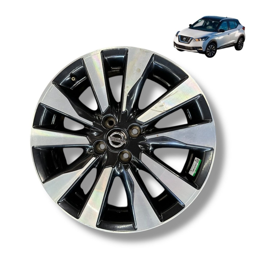 Roda 4×100 avulsa aro 17 Nissan Kicks 2019 2020 2021 2022 1