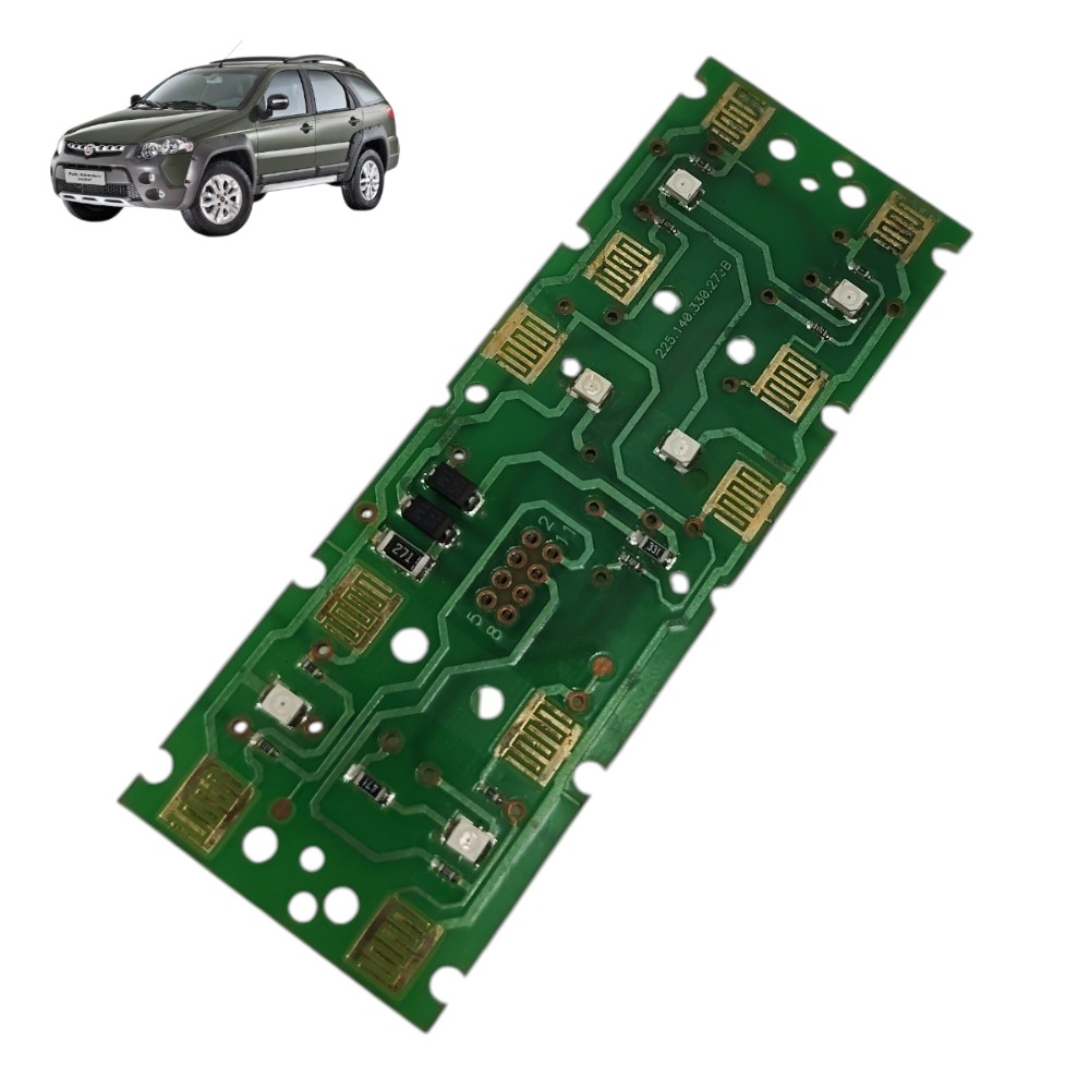 Placa comando botão vidro elétrico Fiat Palio Adventure 2009