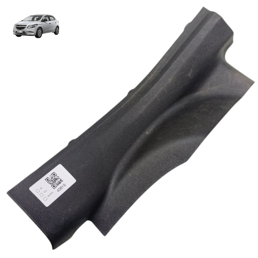 Soleira Traseira Esquerda Gm Onix 2013 2014 2015 2016 2017 Preto 1