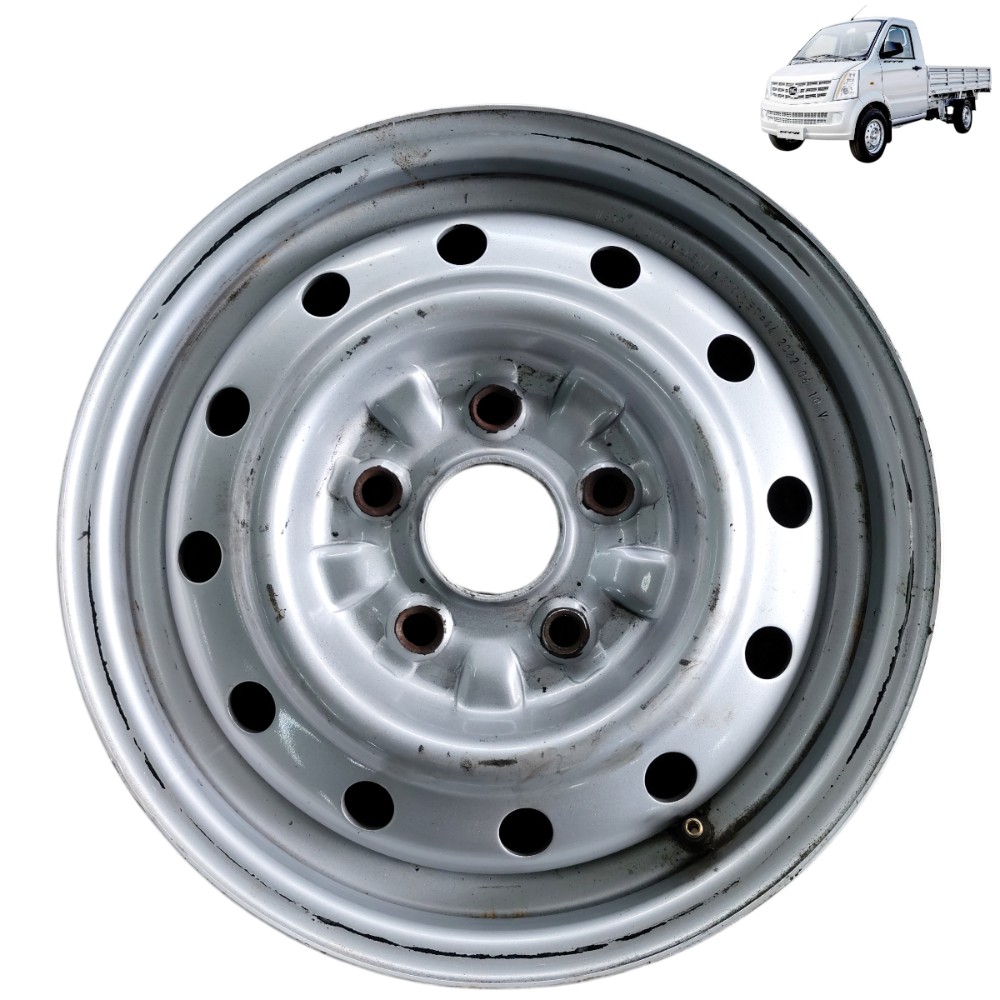 Roda Ferro Aro 14 Original Effa V21 V22 V25 2022 2023 2024 Cinza 1