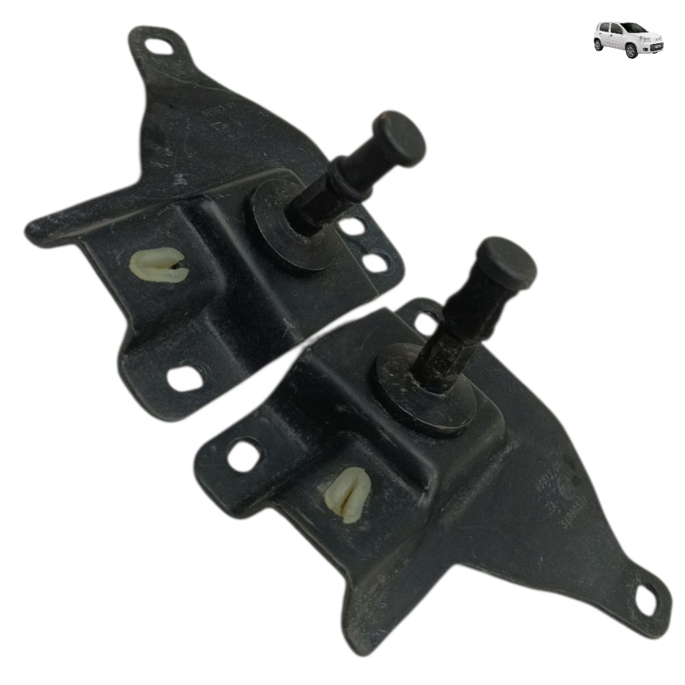 Par trava encosto banco traseiro Fiat Uno Vivace 2013 2014 1