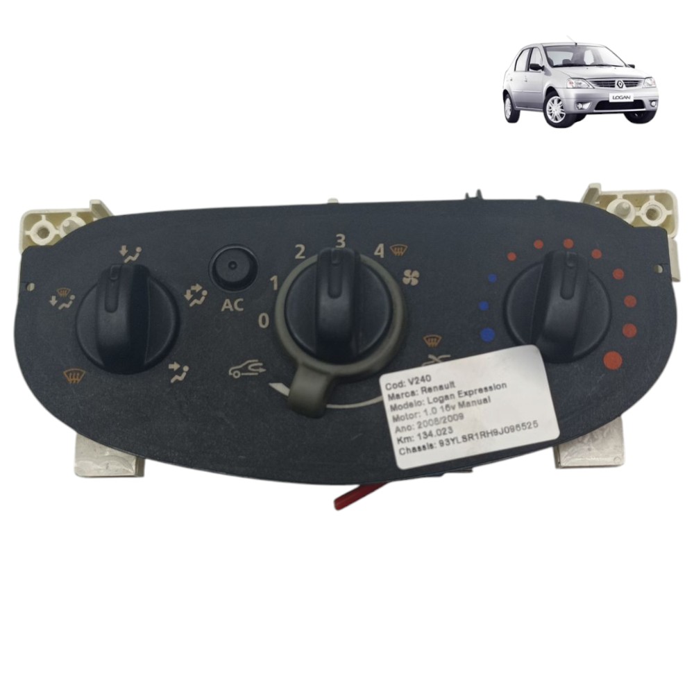 Comando Ar Condicionado Renault Logan 2007 2008 2009 Á 2012 1