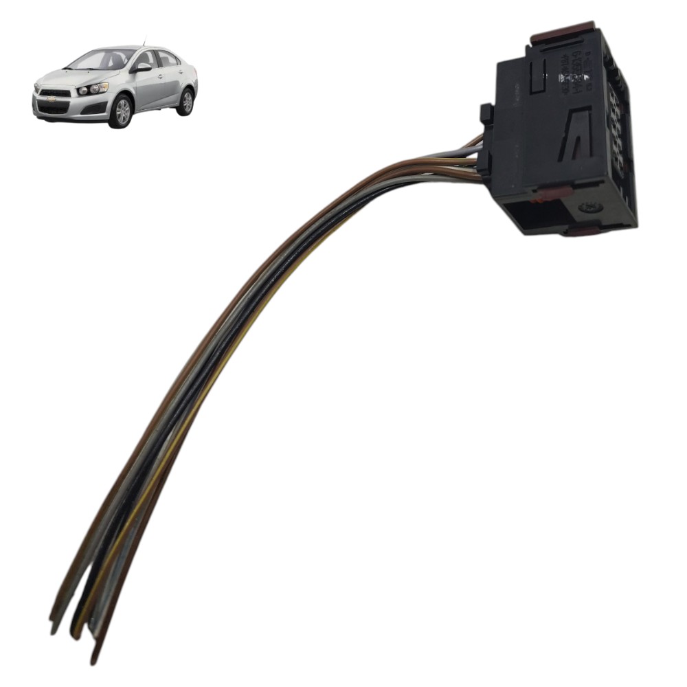 Plug fechadura porta traseira direita GM Sonic 2014 2013 12 1