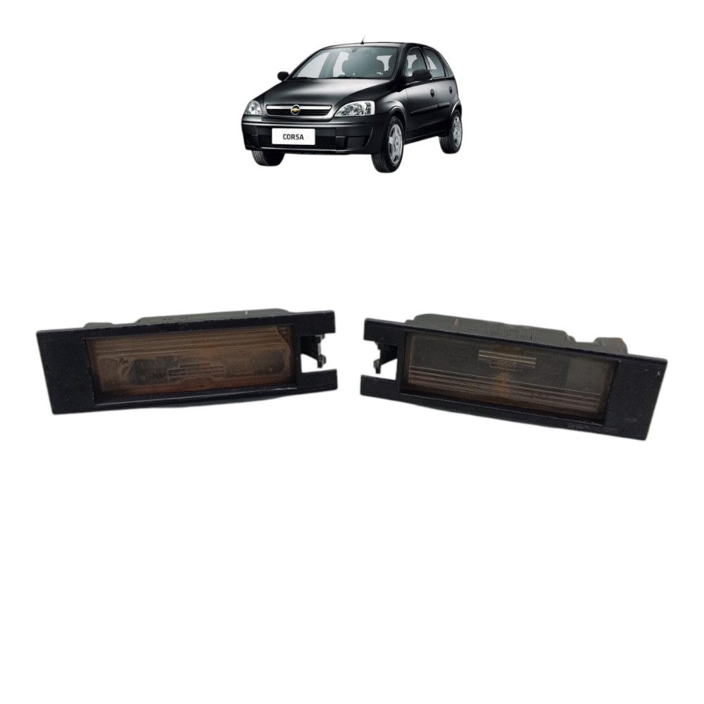Par Luz Lanterna Placa Gm Corsa Hatch 2003 2004 2005 2006 07 1