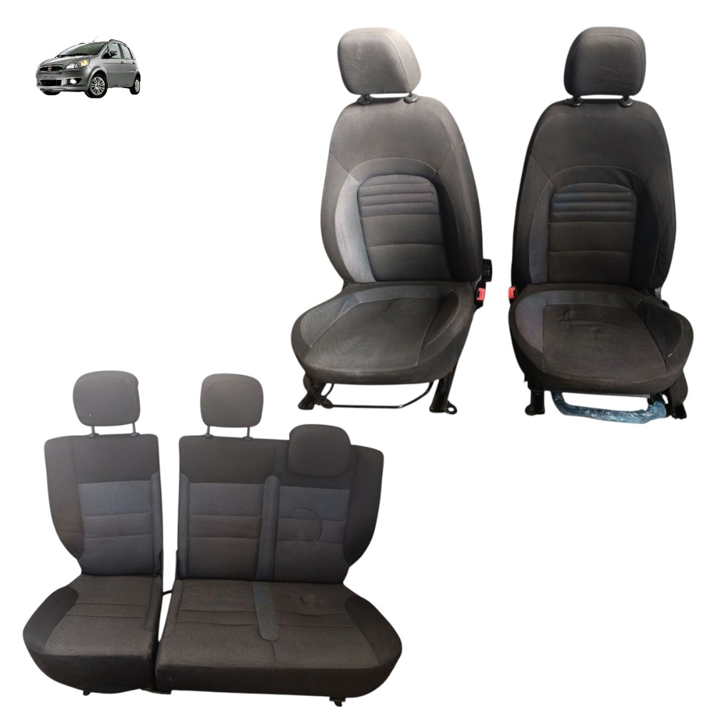 Jogo Banco Fiat Idea Attractive 2012 2013 2014 2015  Preto 1