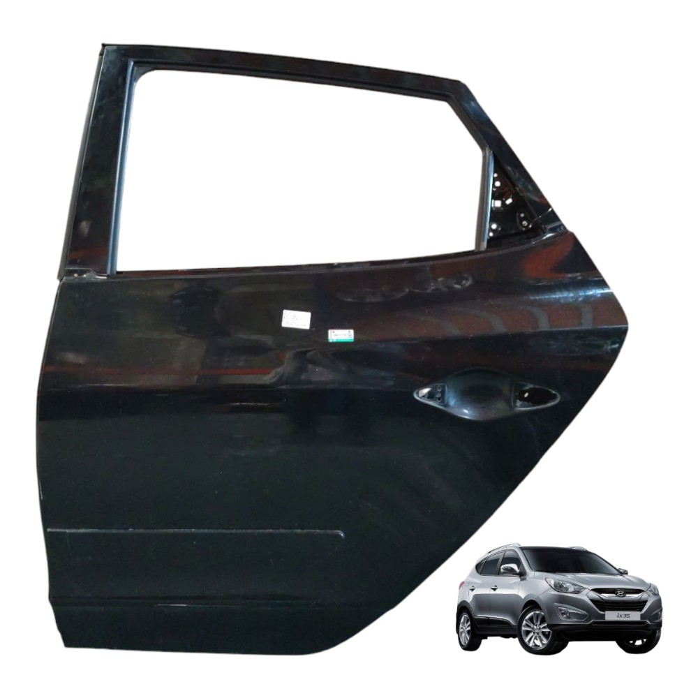 Porta Traseira Esquerda Hyundai Ix35 2011 2012 2013 2014 Traseira Esquerdo Preto 1