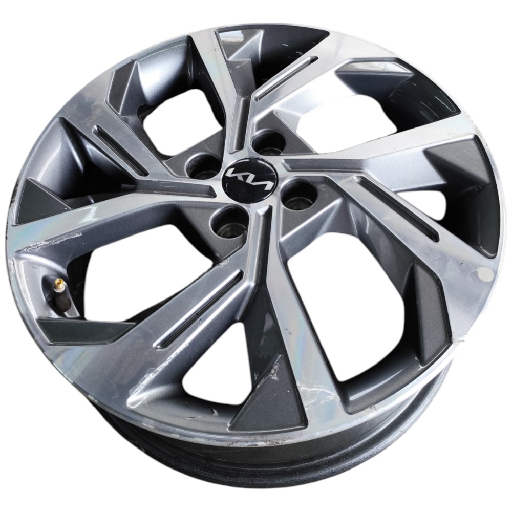 Jogo Roda Aro 17 4×100 Kia Stonic 2022 2023 2025 Cinza 9