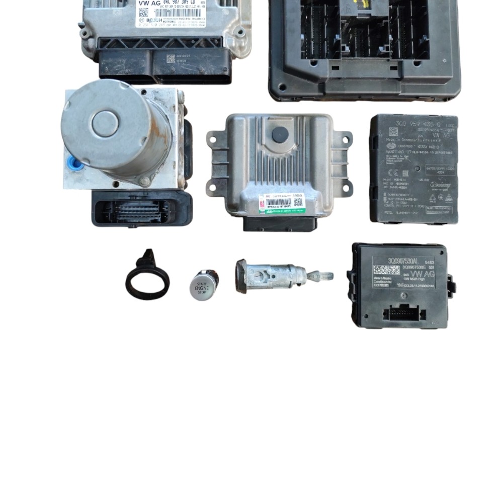 Kit code módulo injeção VW TCross 1.0 tsi 24 start sem chave 2