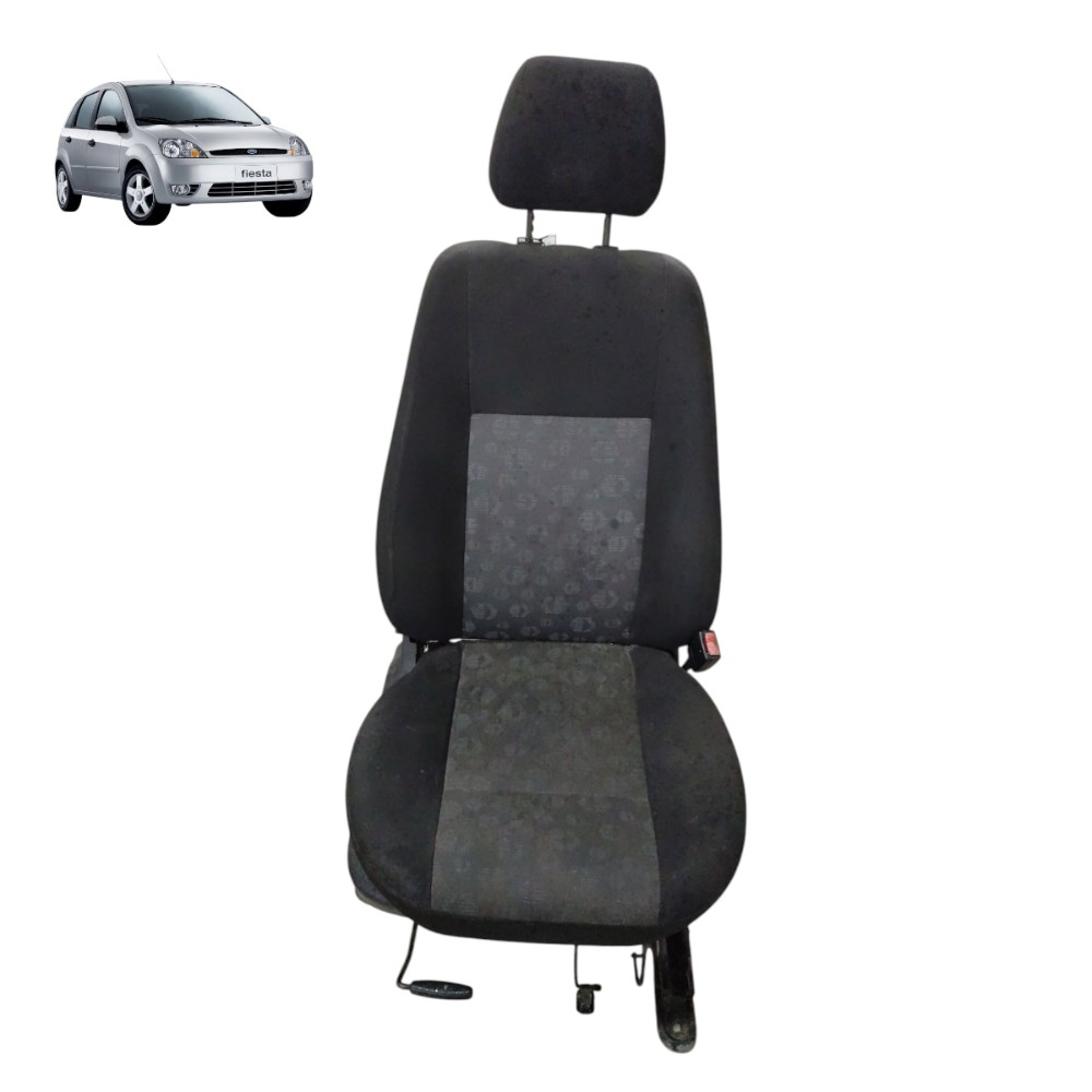 Banco Passageiro Dianteiro Direito Ford Fiesta 2005 2006 07 Preto 1