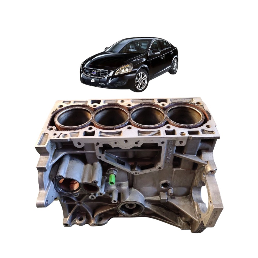Bloco Motor Std Volvo S60 1.6 T4 Gasolina 2011 2012 Com Nota