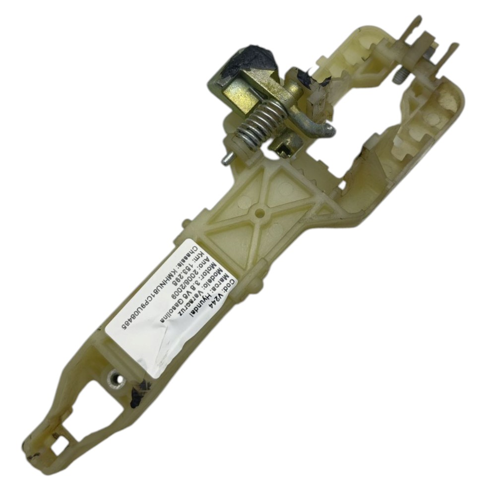 Suporte Maçaneta Externa D Direita Hyundai Veracruz 2008 09 Prata Dianteira 3
