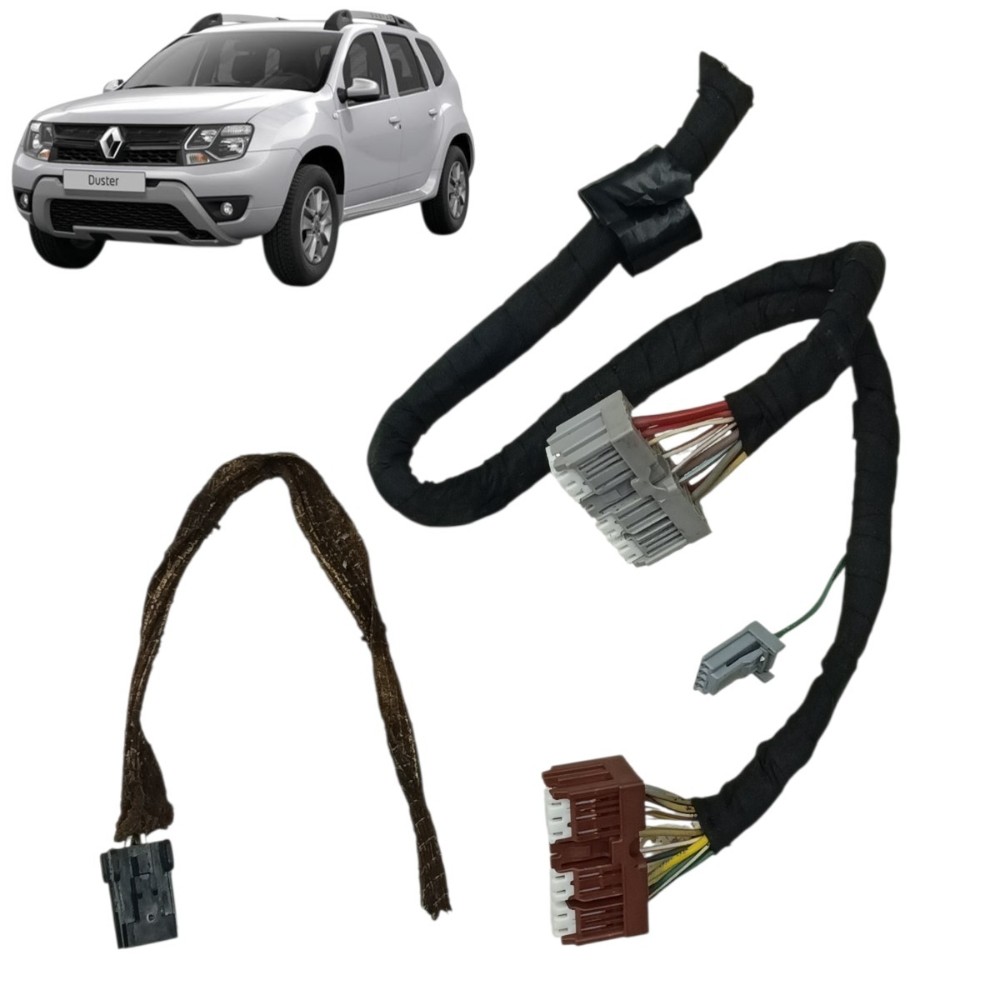 Jogo Plug Conector Chave Seta Renault Duster 2014 Até 2020