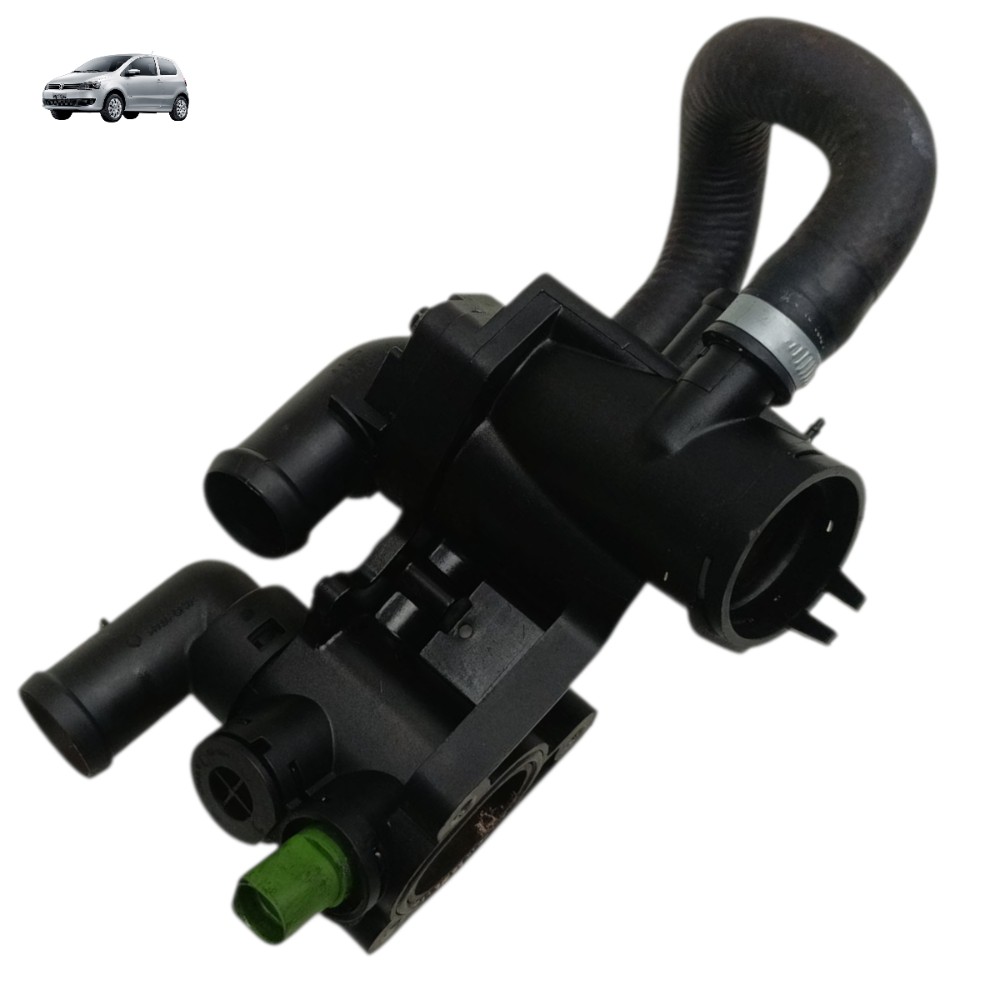 Carcaça Válvula Termostática Vw Fox 1.0 Flex 2007 2008 2009 1