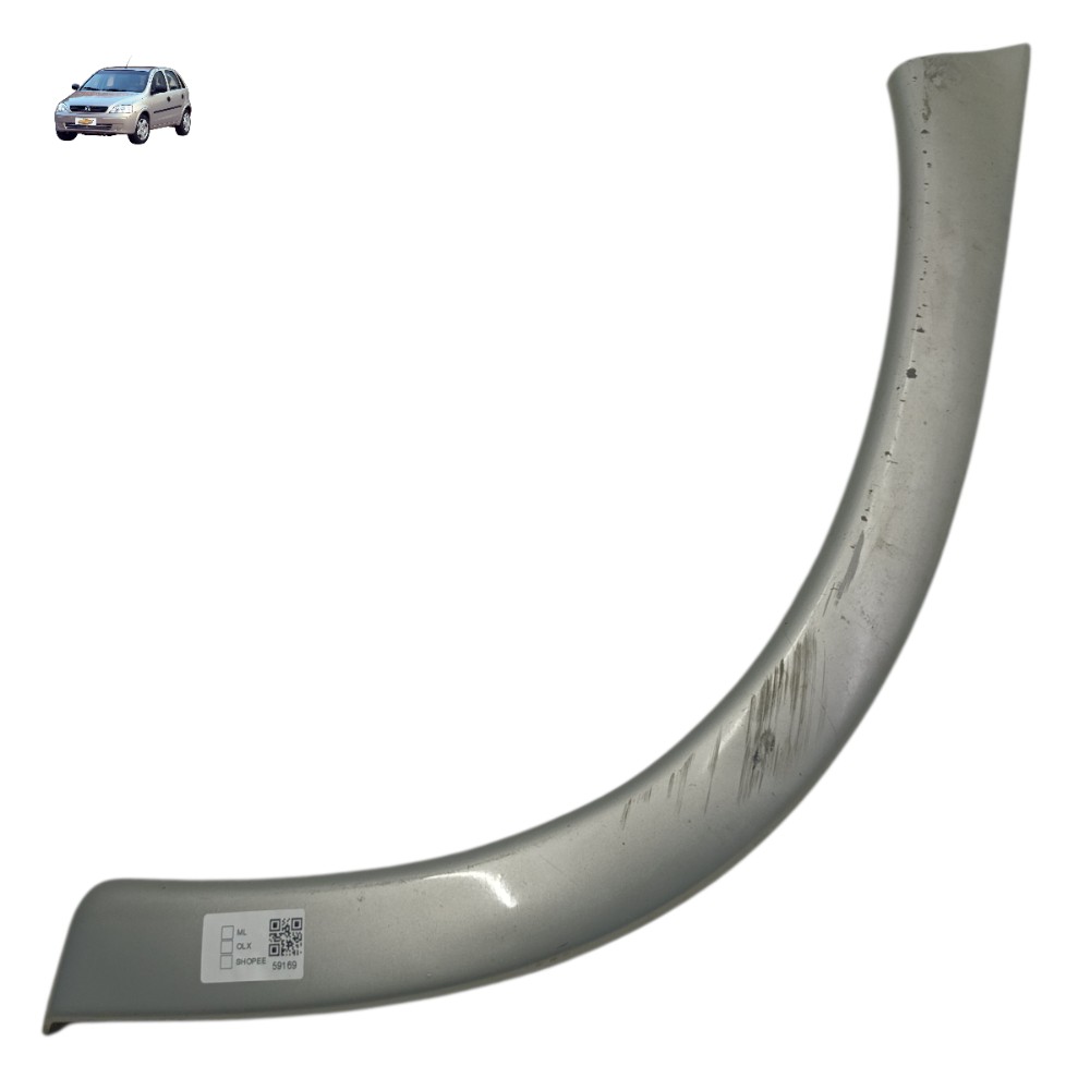 Aplique Moldura Paralama Traseiro Direito Gm Corsa 2003 2002 Prata 1