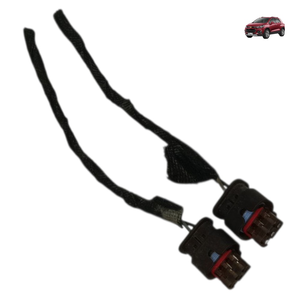 Par plug conector farol milha auxiliar GM Tracker 2017 2018 1