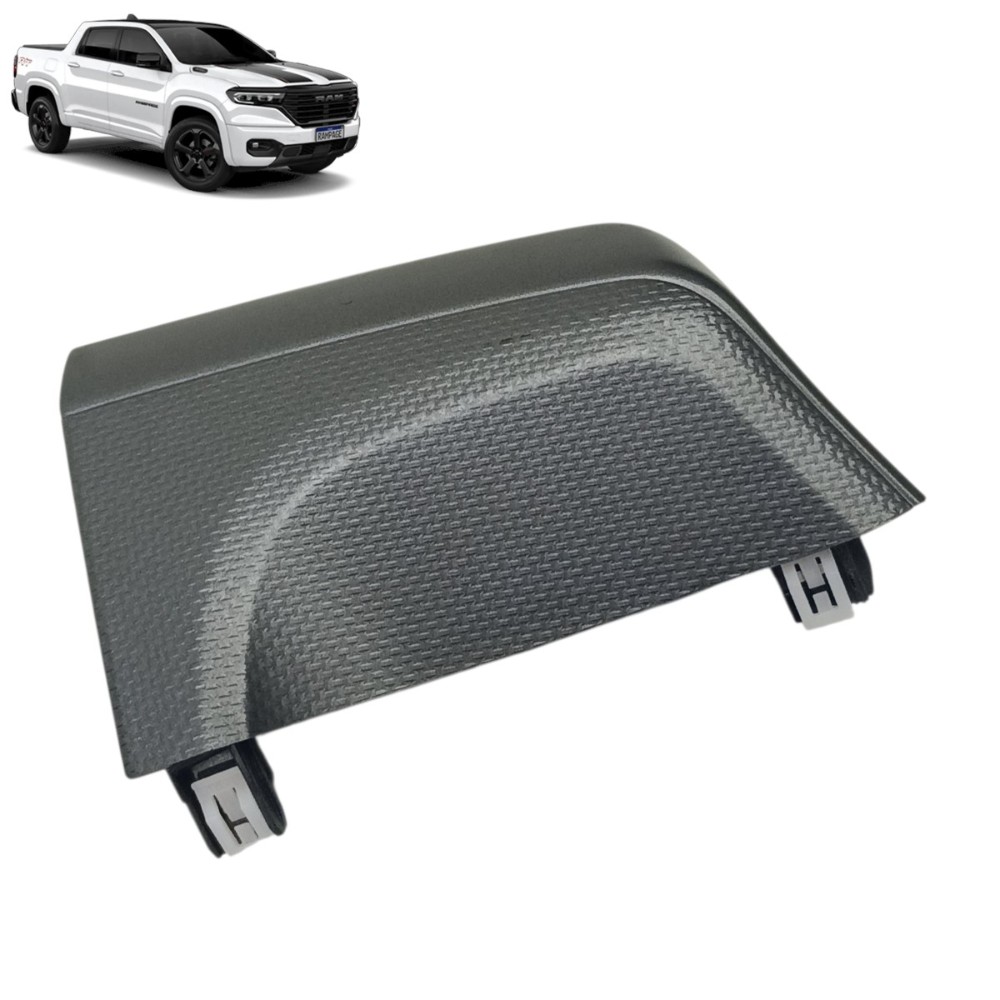 Acabamento Esquerdo Painel Com Led Ram Rampage 2026 2025 Cinza Moldado