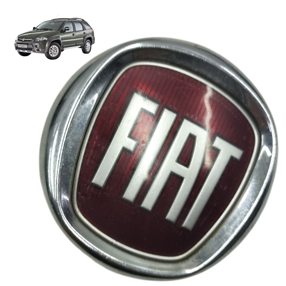 Emblema grade dianteira Fiat Palio Strada Siena 2010 2011 12 1