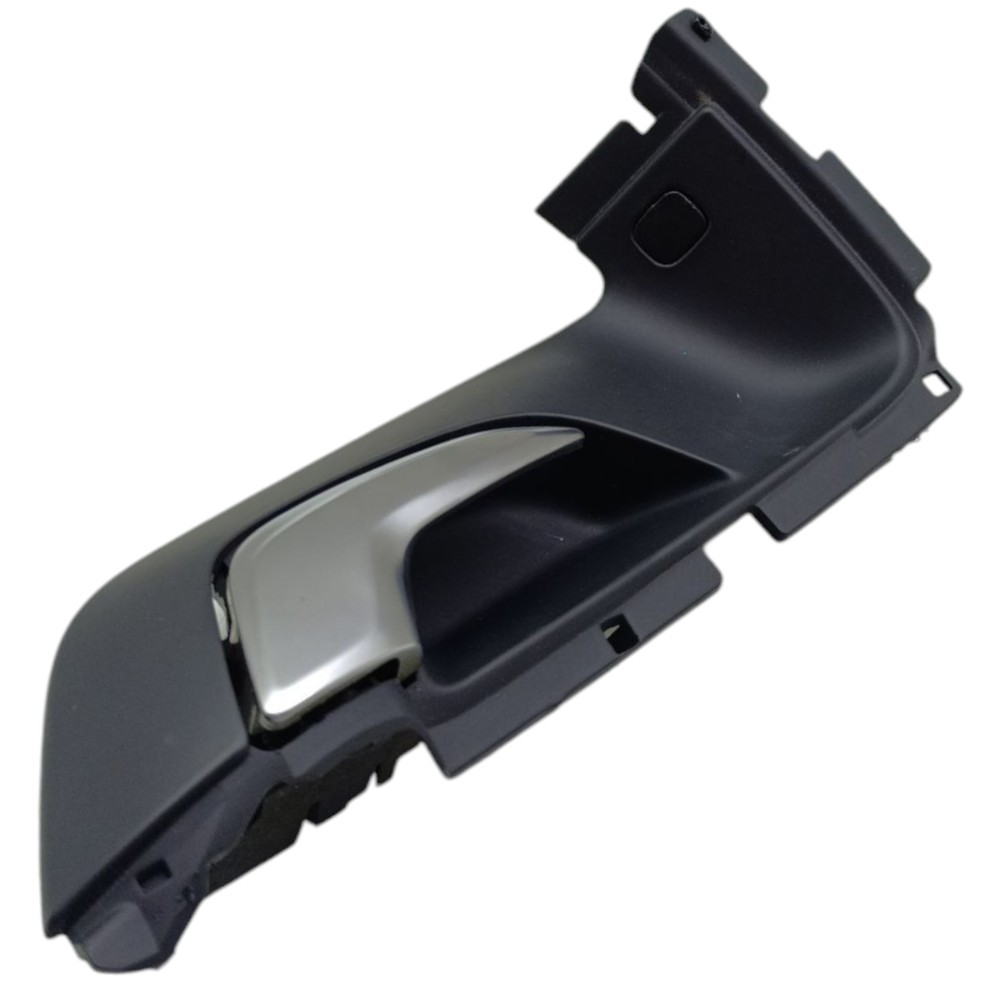 Maçaneta Interna Porta Traseira Direita Volvo S60 2011 2012 Preto E Prateado Traseira 2