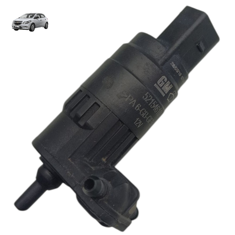 Brucutu Esguicho Limpador Parabrisa Gm Onix 2013 2014 Á 2019 Preto 12v 1