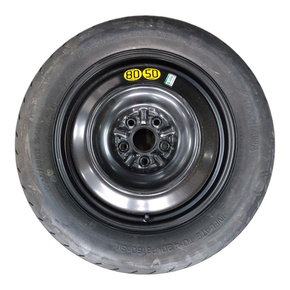 Roda Estepe Fino Aro 17 5×114 Toyota Rav4 2014 2015 2016 Preto 1