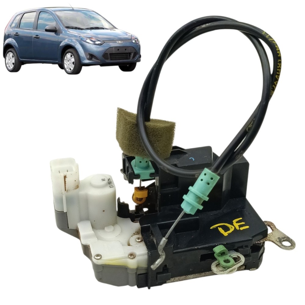 Fechadura porta dianteira esquerda Ford Fiesta 2014 2013 12