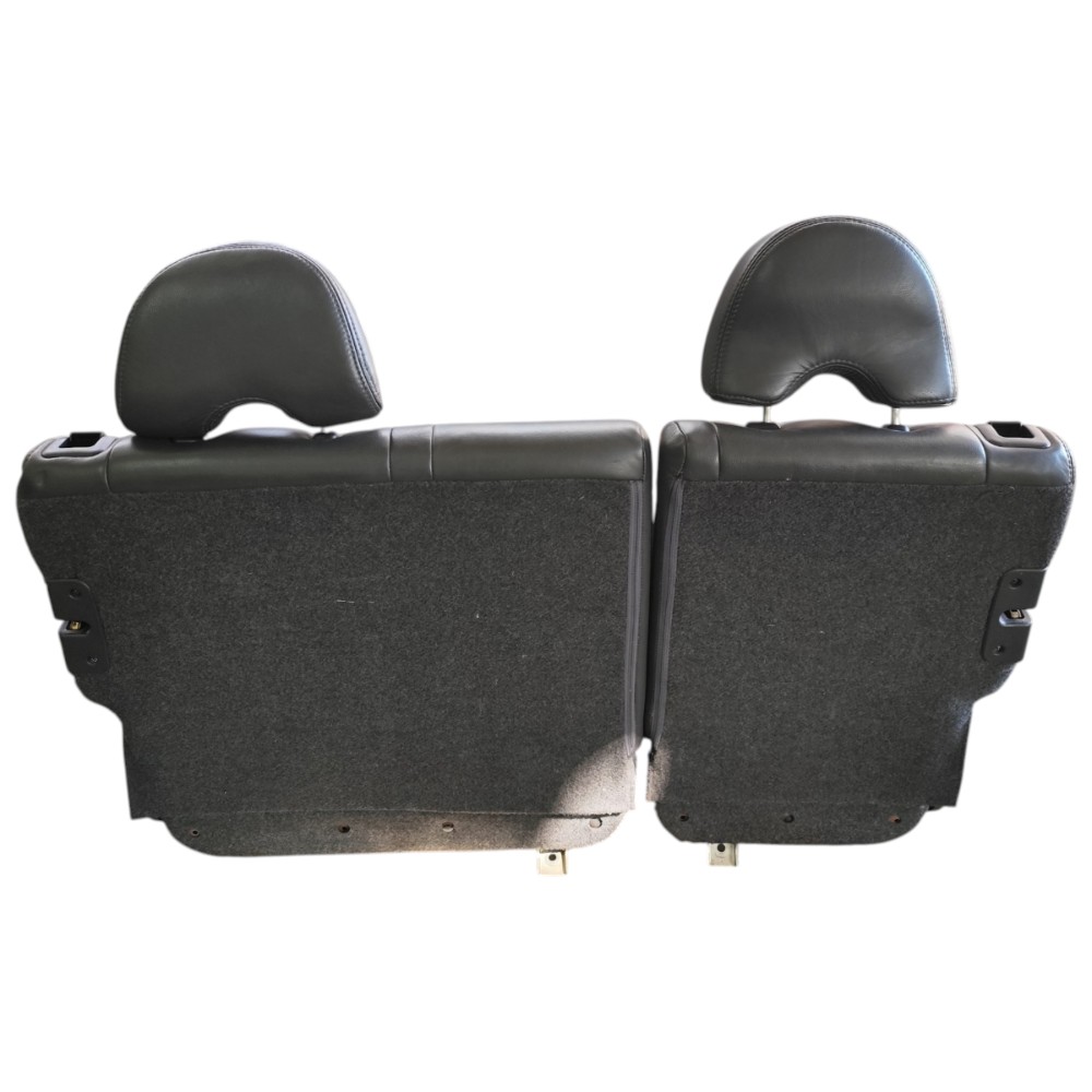 Banco Encosto Couro Traseiro Honda Fit 2003 2004 2005 2006 Cinza-escuro 4
