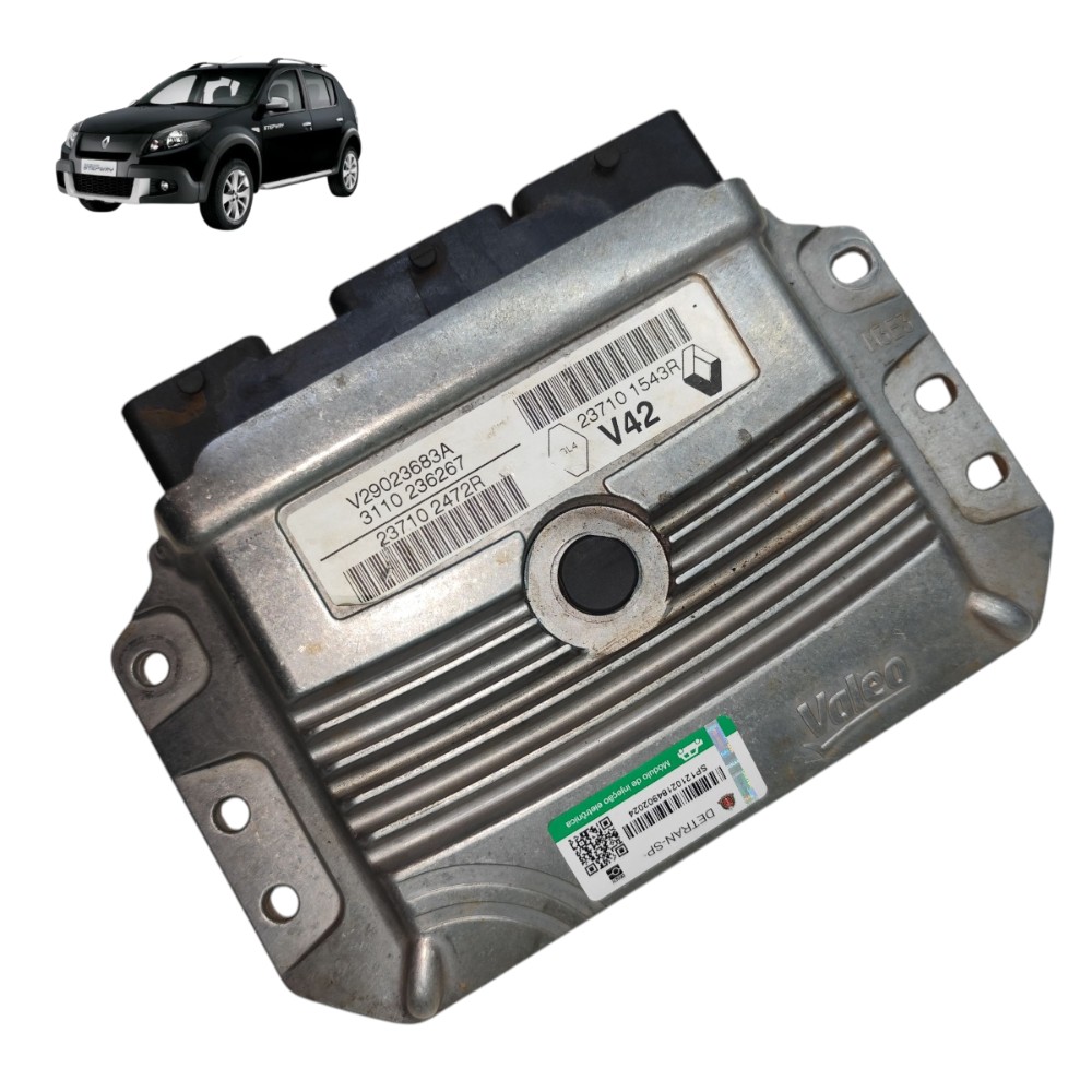 Módulo injeção Renault Sandero 1.6 8V 2013 2012 237101543r 1
