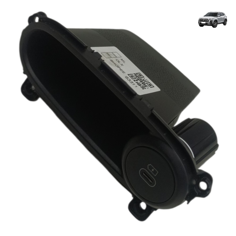 Porta Objeto Usb Hyundai Creta 2026 2025 2024 Preto 1