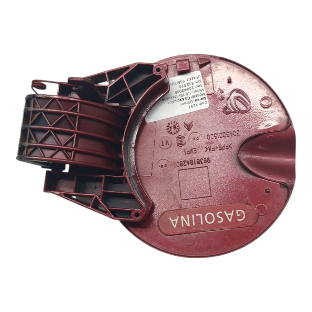 Portinhola Tanque Combustível Citroen C3 2004 2005 2006 2007 Vermelho 2005 2