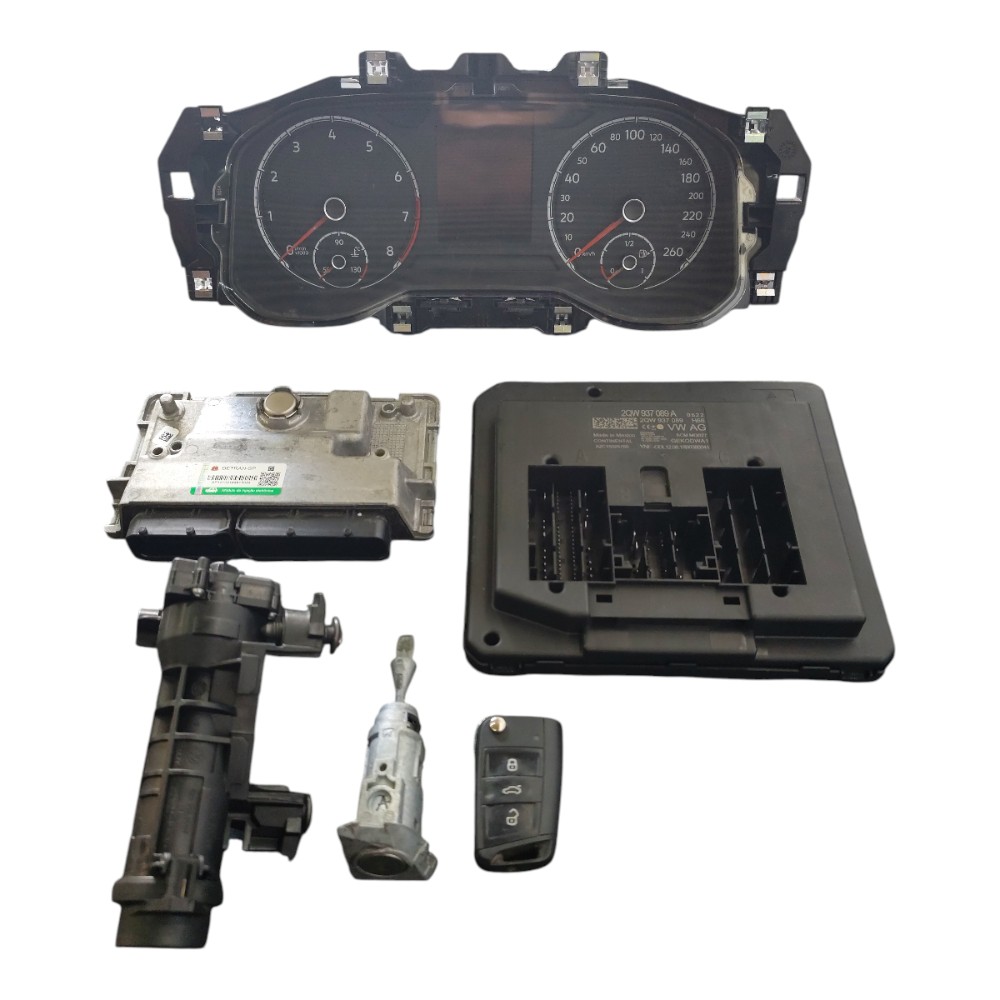 Kit code módulo injeção Vw polo 1.6 16v msi manual 2018 2019 1