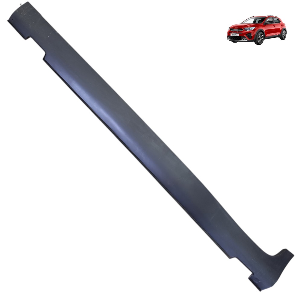 Spoiler Saia Lateral Esquerda Kia Stonic 2022 2023 2024 2025 Preto 1