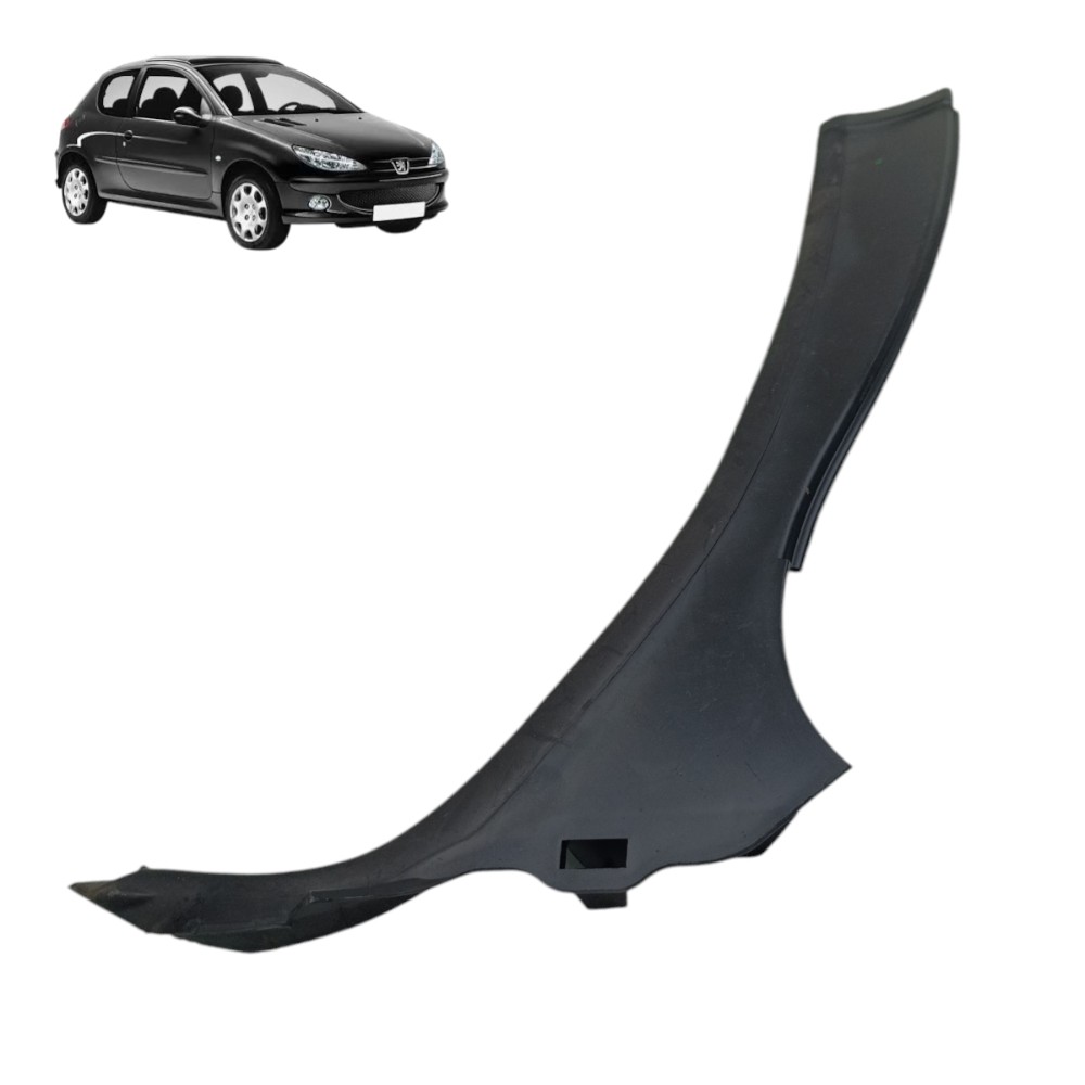 Grade Churrasqueira Direita Peugeot 206 2006 2007 2008 2009 – Preto – Plástico 1