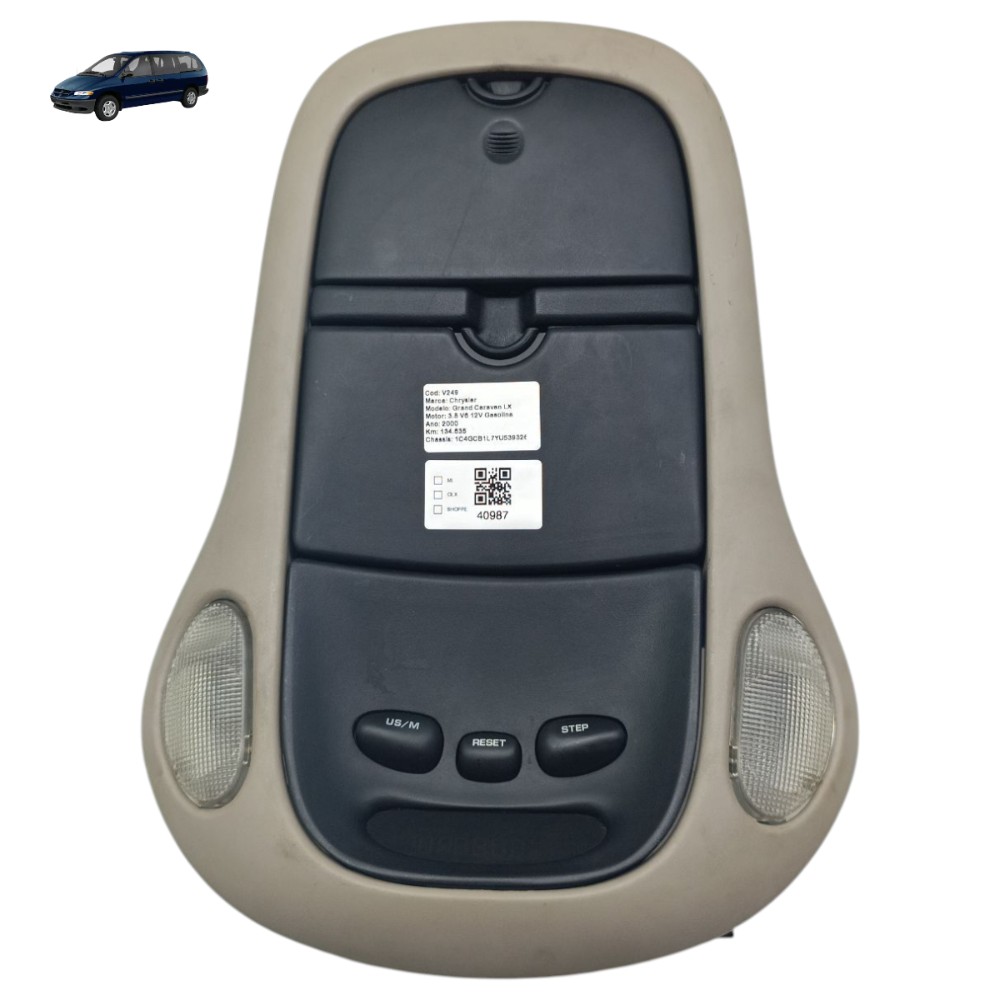 Porta Óculos Computador Luz Teto Chrysler Grand Caravan 2000 1