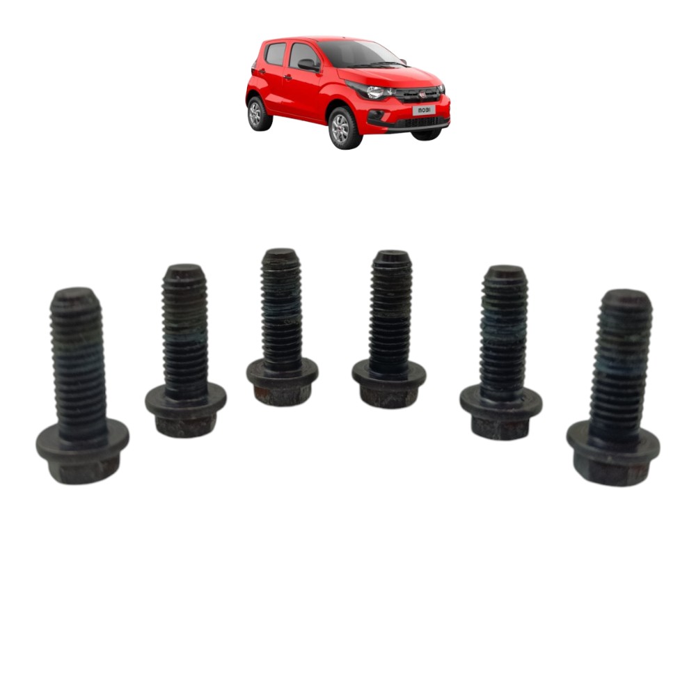 Jogo Parafuso Volante Motor Fiat Mobi 1.0 4cc 2017 2018 2019 1