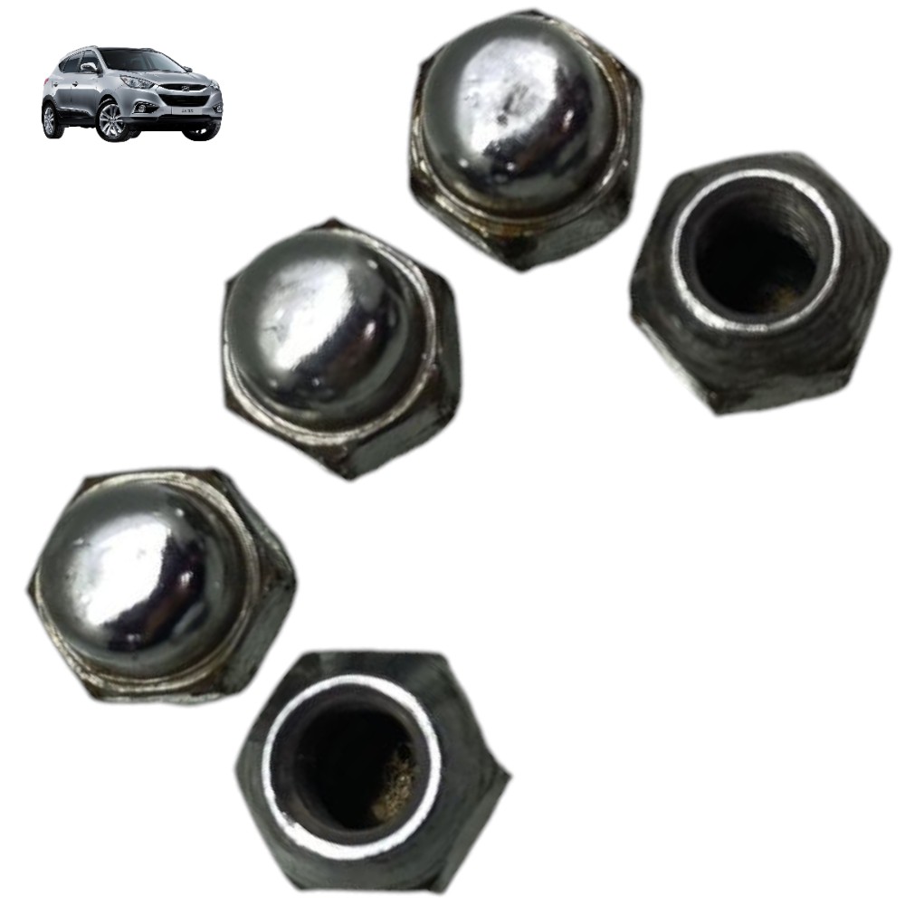 Jogo Porca Parafuso Roda Chave 21 Hyundai Ix35 2011 5 Uni