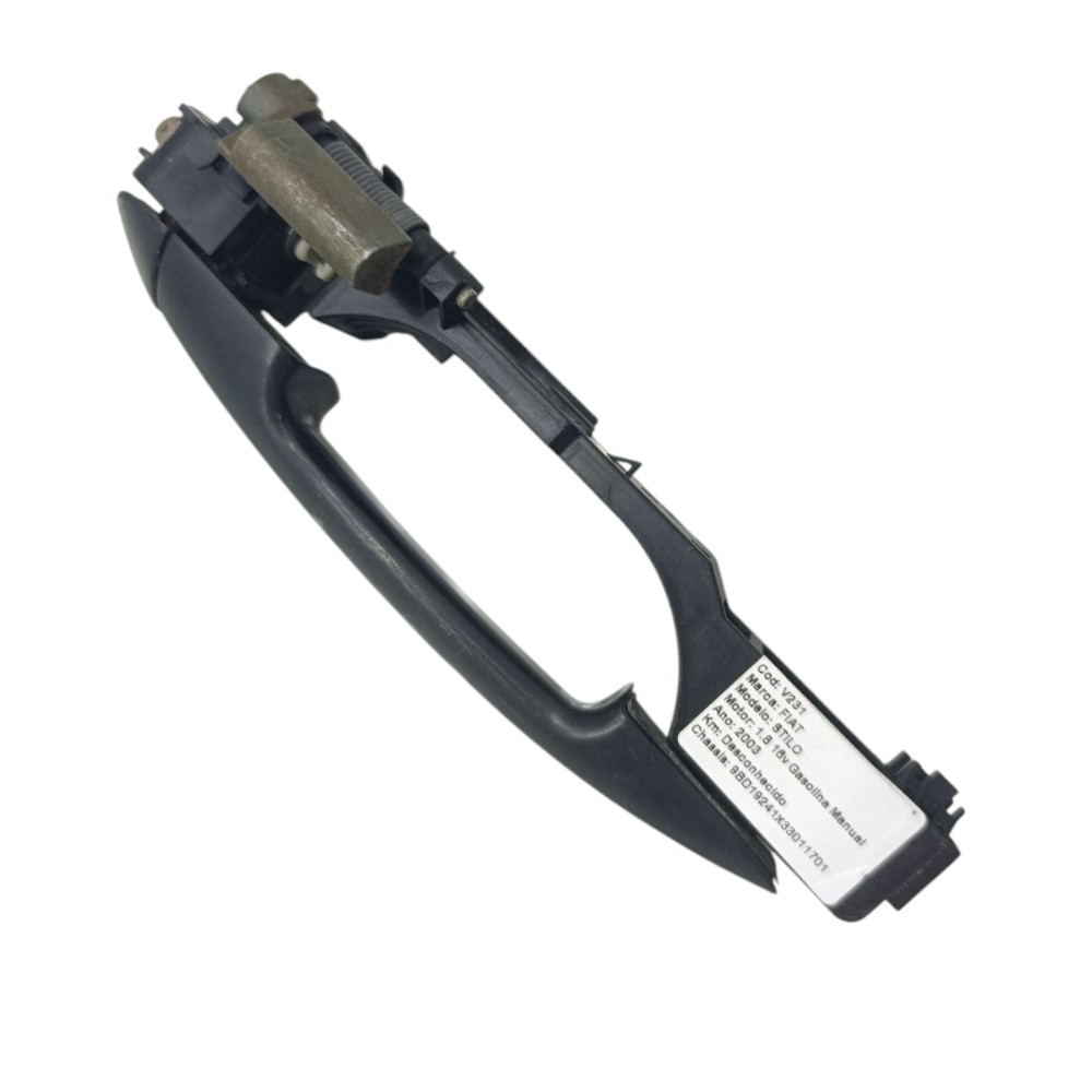 Maçaneta Externa Porta Traseira Direita Fiat Stilo 2003 2004 Preto 2