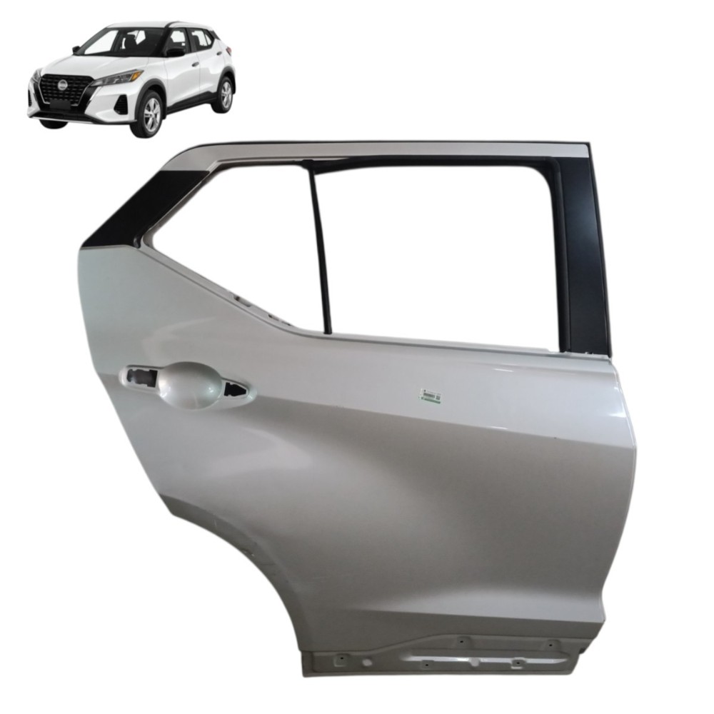 Porta Traseira Esquerda Nissan Kicks 2024 2023 2022 2021 Traseira Esquerdo Prata