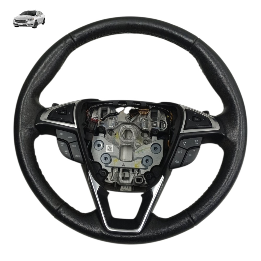 Volante Direção Multifuncional Paddle Shift Ford Fusion 2017 Preto