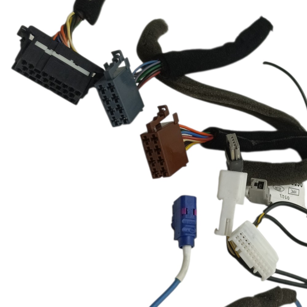Jogo plug conector rádio original Hyundai ix35 2014 2015 16 3