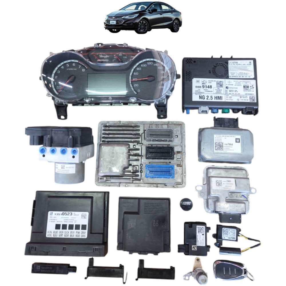 Kit Code Módulo Injeção Gm Cruze 1.4 Turbo 2016 2017 1