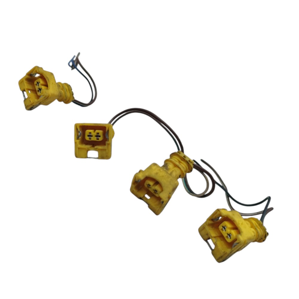 Jogo Plug Conector Bico Injetor Fiat Siena 1.0 2010 2011 4