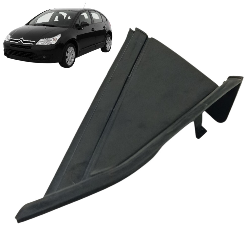 Moldura Interna Retrovisor Esquerdo Citroen C4 2010 2011 13 Preto