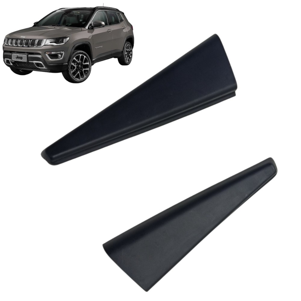 Par Acabamento Interno Porta Traseira Jeep Compass 2019 2020 Preto